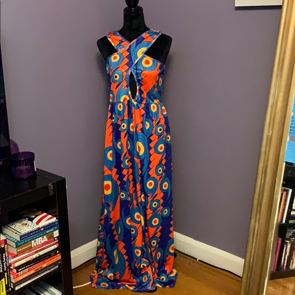 Colorful print Maxi Dress